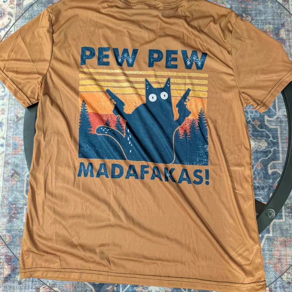 Brown Pew Pew Madafakas Tee